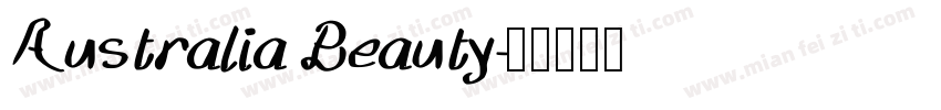 Australia Beauty字体转换